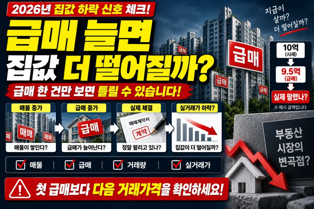 급매 늘면 집값 더 떨어질까?