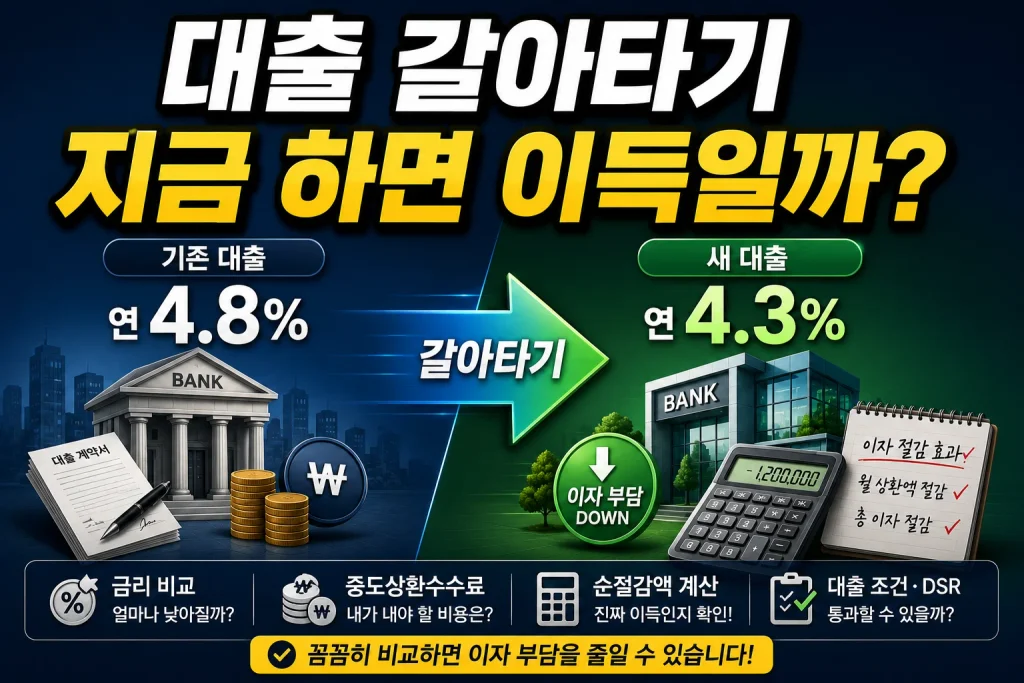 대출 갈아타기 지금 하면 이득일까?