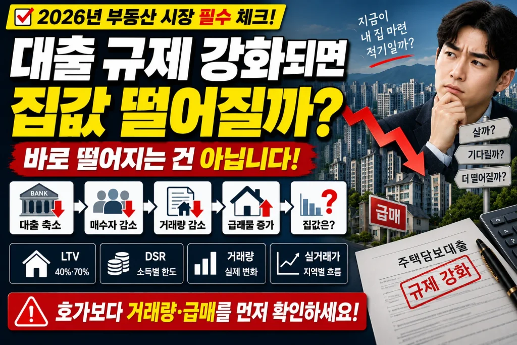 대출 규제 강화되면 집값 떨어질까?