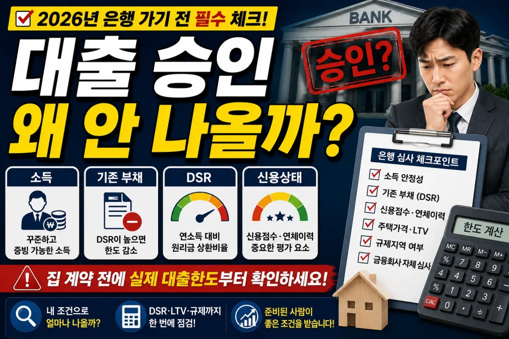 대출 승인 왜 안 나올까?