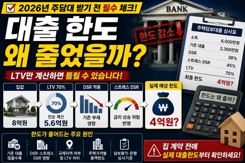 대출 한도 왜 줄었을까?