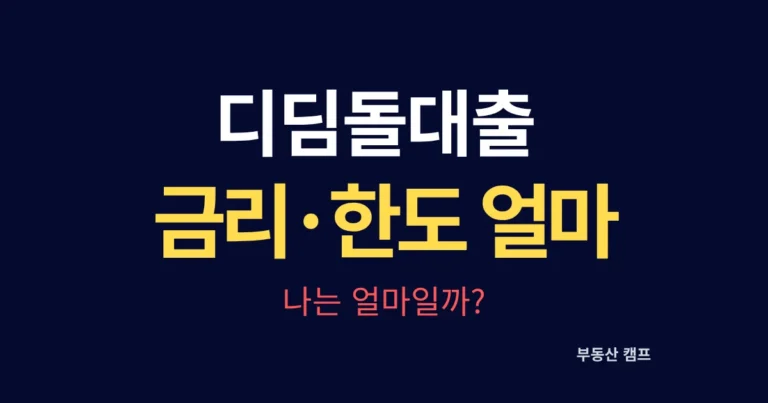 디딤돌대출 금리 한도 얼마일까?