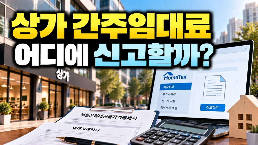 상가 간주임대료 어디에 신고할까?