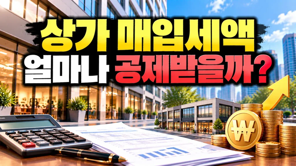상가 매입세액 얼마나 공제받을까