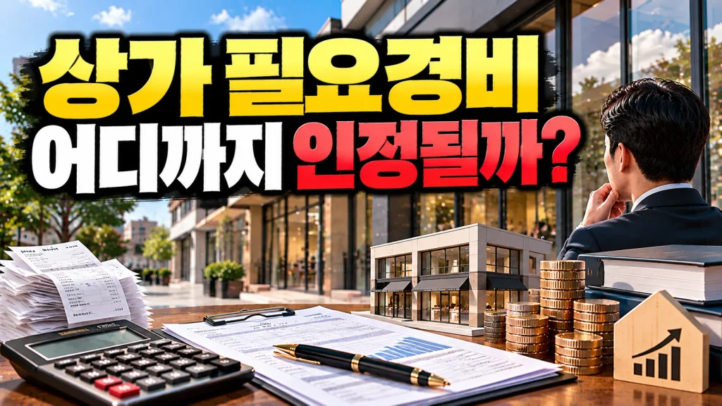 상가 필요경비 어디까지 인정될까?