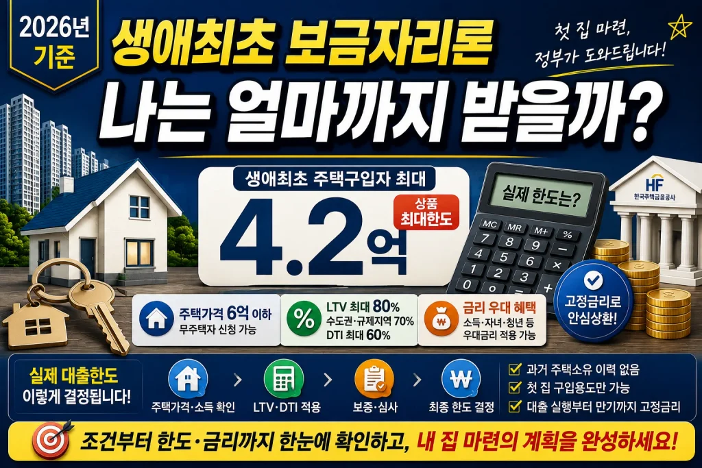 생애최초 보금자리론, 나는 얼마까지 받을까?