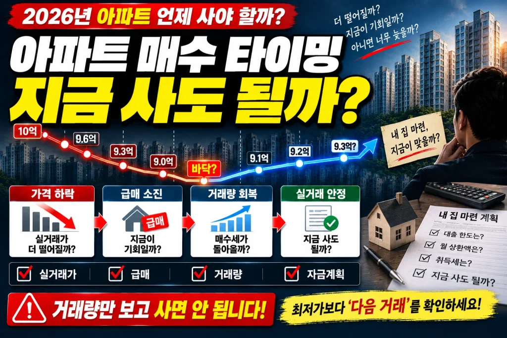 아파트 매수 타이밍 지금 사도 될까?