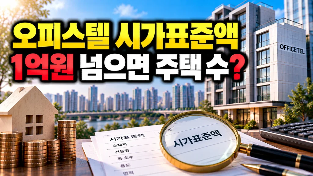 오피스텔 시가표준액 1억원 넘으면 주택 수?