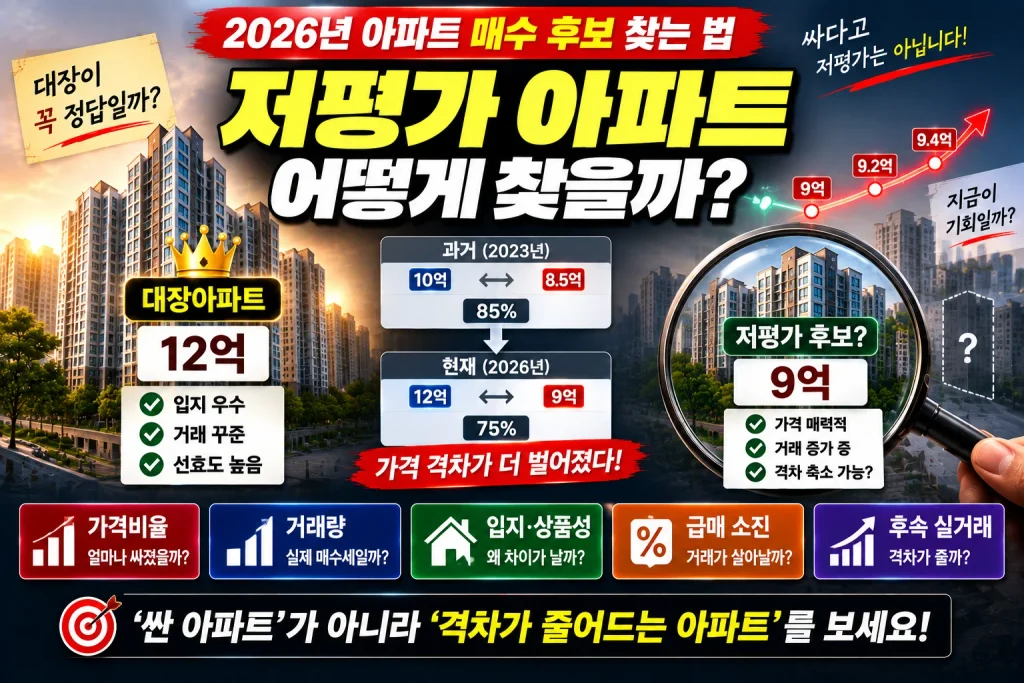 저평가 아파트 어떻게 찾을까?