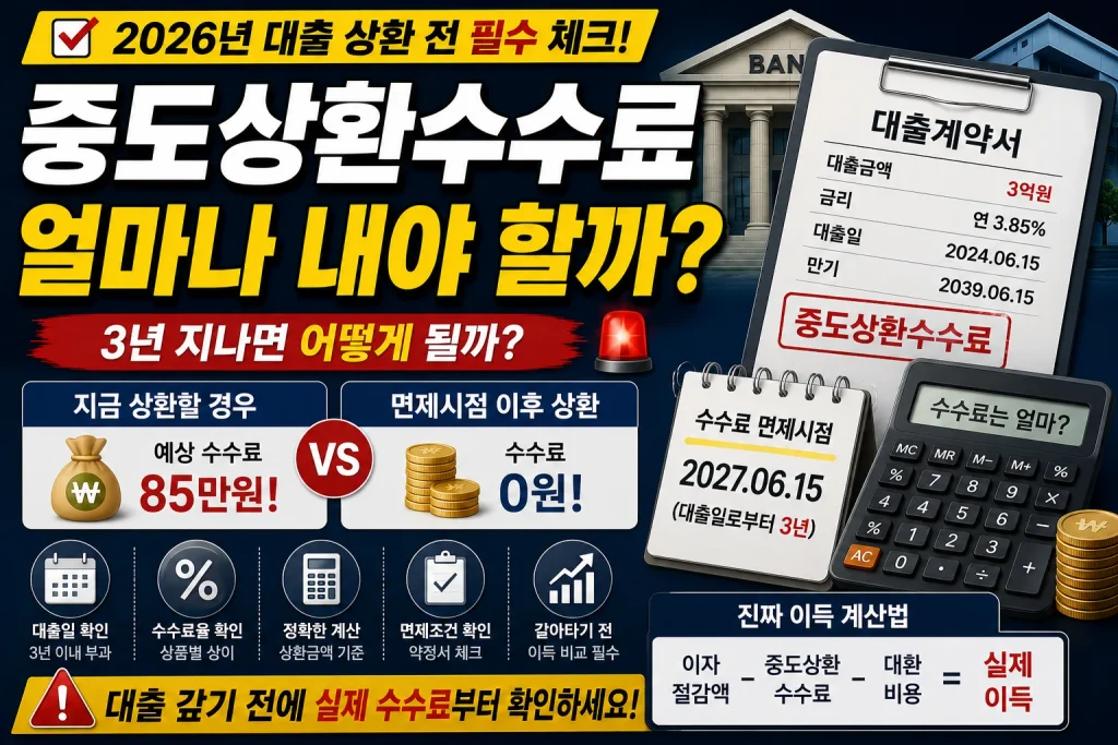 중도상환수수료 얼마나 내야 할까?