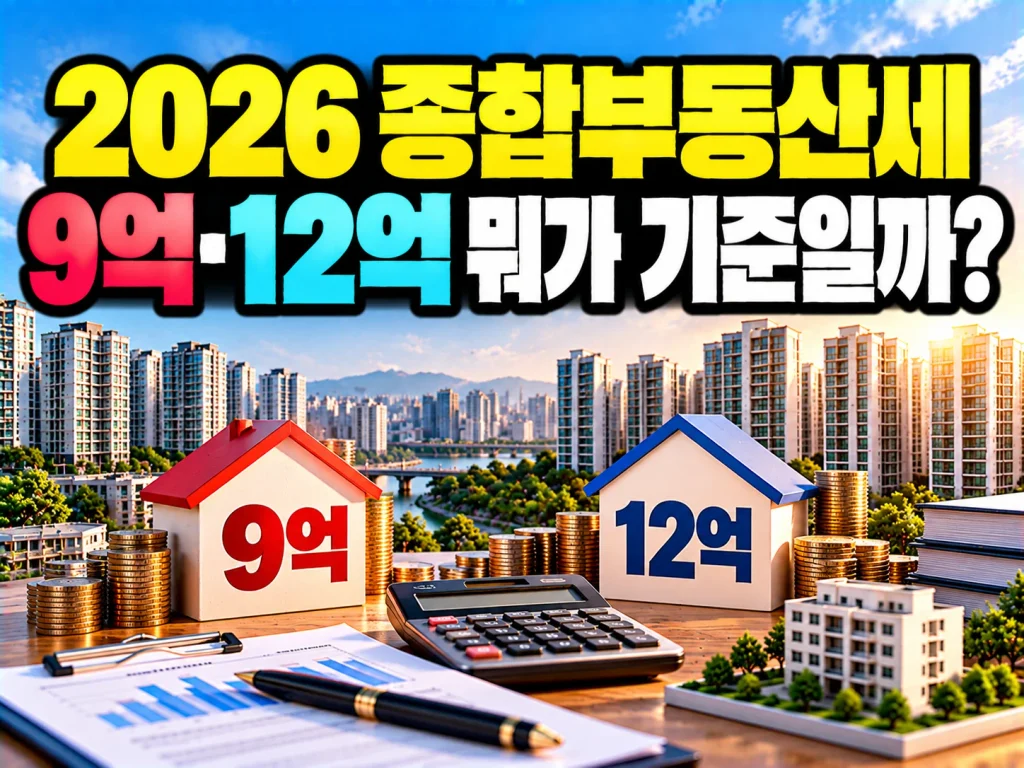 2026 종합부동산세, 9억·12억 뭐가 기준일까?