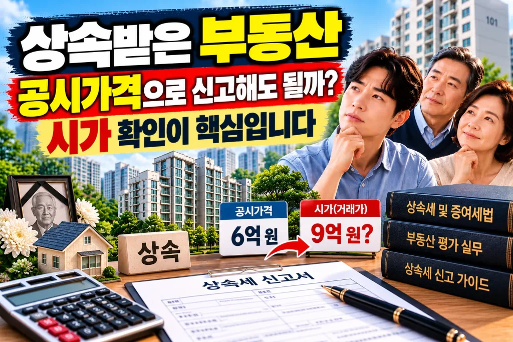 상속받은 부동산 공시가격으로 신고해도 될까