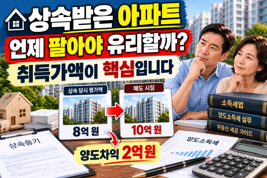 상속받은 아파트 언제 팔아야 유리할까?