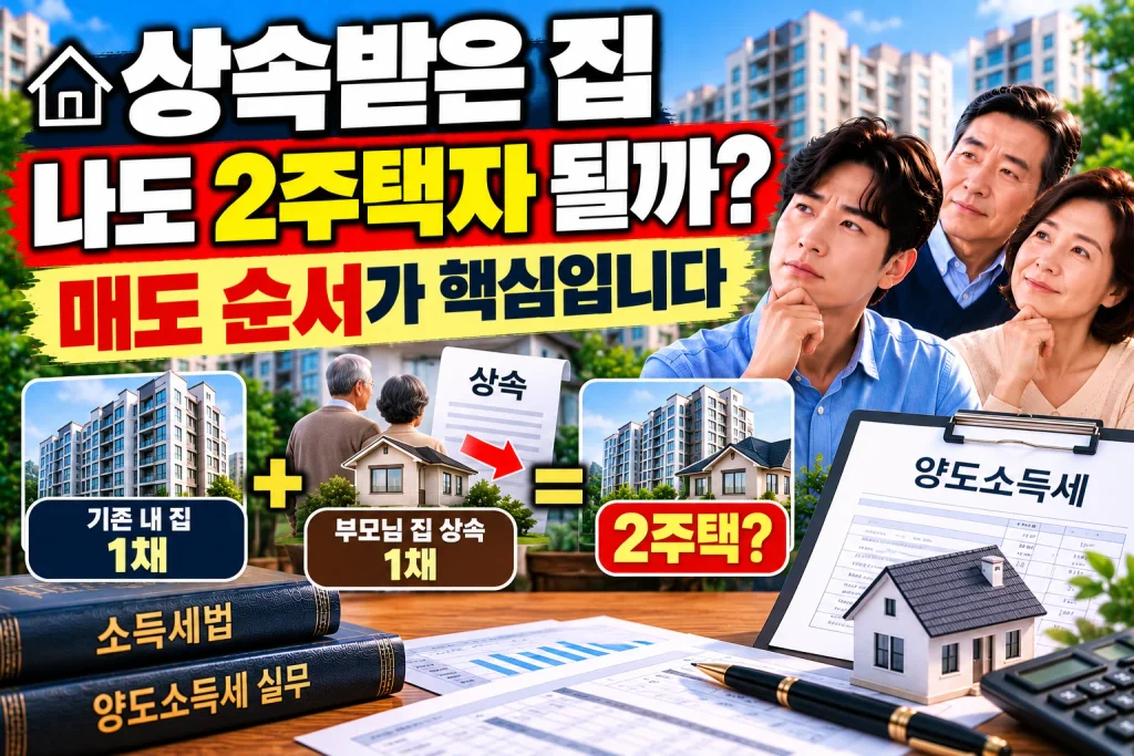 상속받은 집, 나도 2주택자 될까? 매도 순서가 핵심!